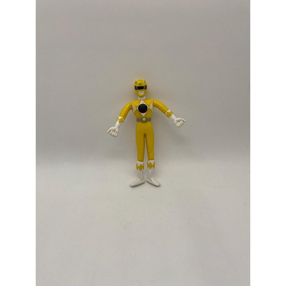 1994 Saban Yellow Power Ranger Bendable Figurine Toy